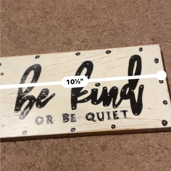 Be Kind or Be Quiet Wall Art - Black and White - Picture 3 of 3